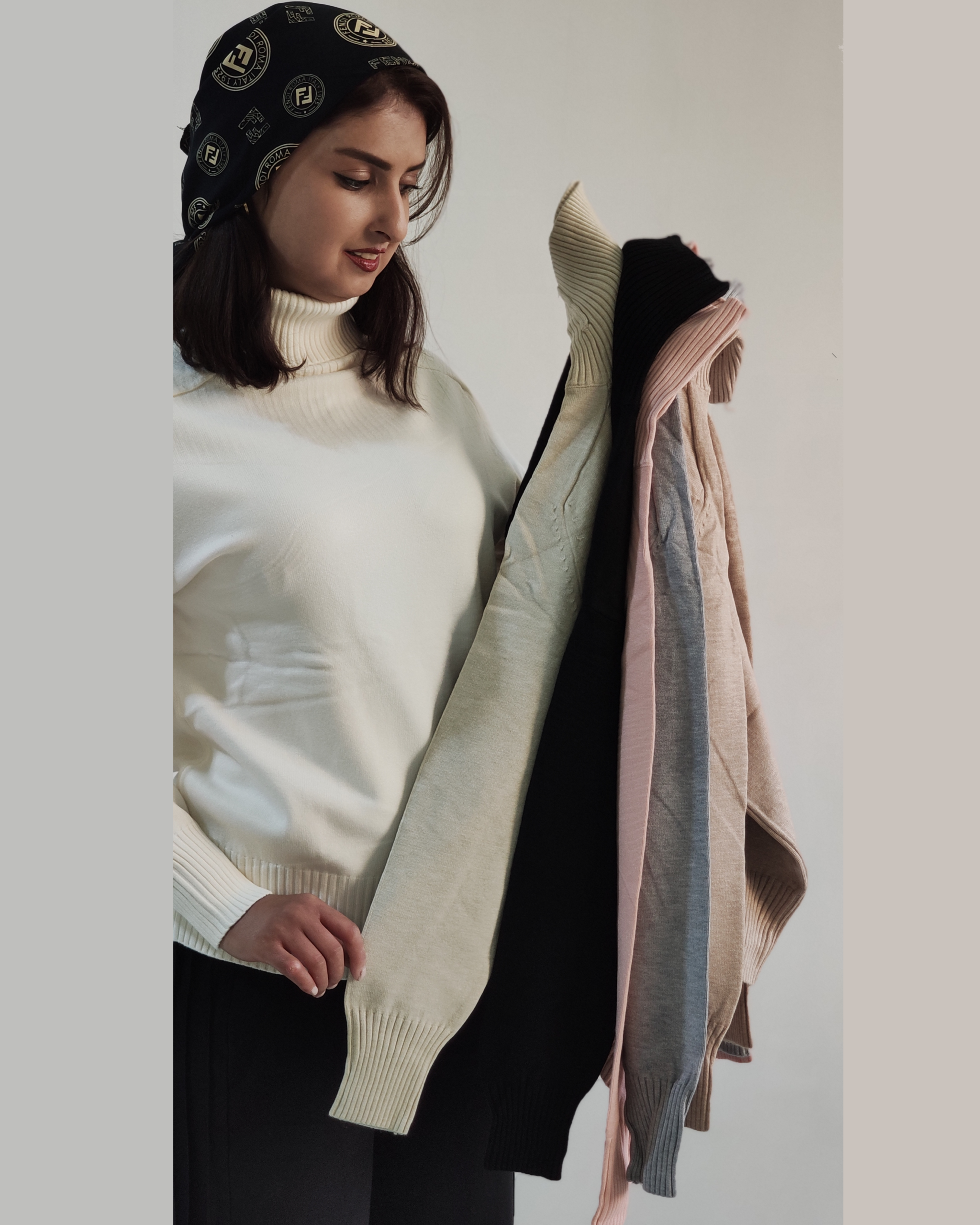 بافت یقه اسکی وارداتی - پوشاک ماریا شاپ